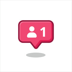 following notification vector icon .