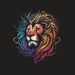 Lion Face Vector Art