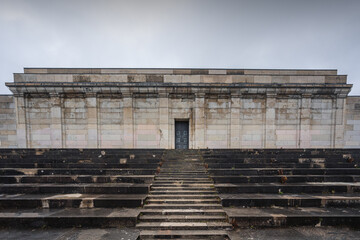 Main Tribune of Zeppelin Field (Zeppelinfeld) part of Nazi Party Rally Grounds Documentation Center - Nuremberg, Bavaria, Germany © diegograndi