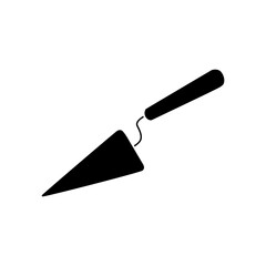Trowel icon vector. Putty knife illustration sign. spatula symbol or logo. 