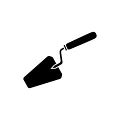 Trowel icon vector. Putty knife illustration sign. spatula symbol or logo. 