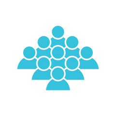 Group of people, nine, Users icon, avatar, people white background