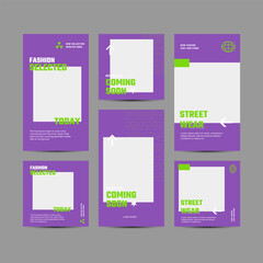 Fototapeta premium Urban Theme and Editable Modern Template for Social Media