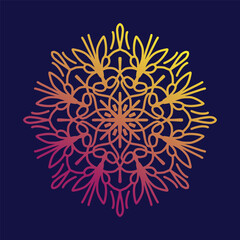 Mandala Pattern Circular flower design for Arabic festival Ramadan, puja, Baisakhi, holi, Mehndi, Henna, tattoo, decoration, alpona. 
Decorative ornament in ethnic oriental style hand draw doodle art 