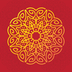 Mandala Pattern Circular flower design for Arabic festival Ramadan, puja, Baisakhi, holi, Mehndi, Henna, tattoo, decoration, alpona. 
Decorative ornament in ethnic oriental style hand draw doodle art 