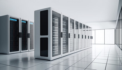 Generative AI illustration of supercomputer