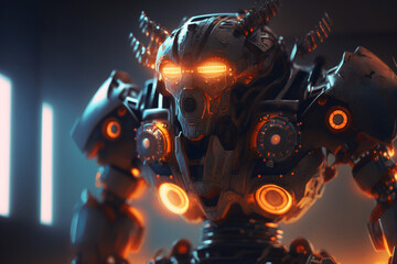 3d render of a robot 