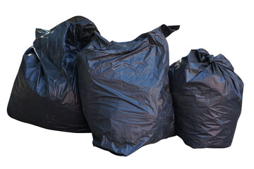 black garbage bag