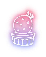 Collection of Flowers Pot neon