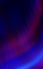 Fototapeta premium Dark fractal, abstract background. Bright neon lines, waves. Blurred laser shapes