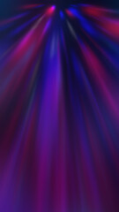 Fototapeta premium Dark fractal, abstract background. Bright neon lines, waves. Blurred laser shapes