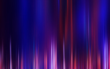 Dark fractal, abstract background. Bright neon lines, waves. Blurred laser shapes