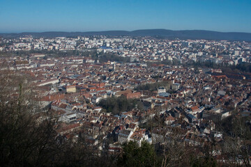Point of view of the town of Beasançon, France