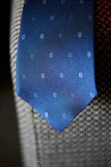 corbata, textura, trama, delicado, belleza, tela, azul
