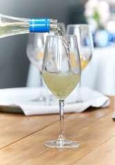 bebida, copa, servir, alcohol