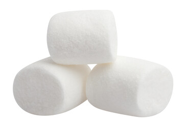 Delicious marshmallows cut out