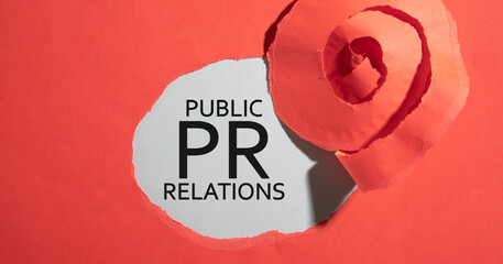  Pr- Public Relations. Business concept