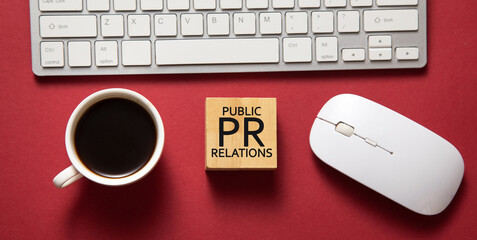  Pr- Public Relations. Business concept