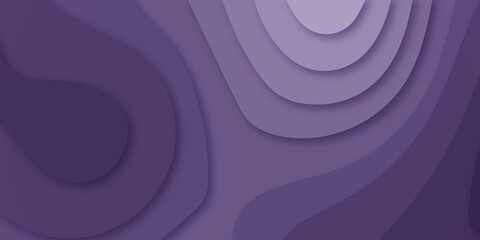 Luxury pink and purple papercut background. Abstract realistic papercut decoration textured with wavy gold lines and halftone layers. 3d topography relief. Carving art pink paper cut background.