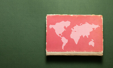 World map with a book. © andranik123