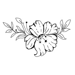 Line Detail Flower
