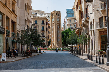 Fototapeta na wymiar Uhrenturm in Beirut, Libanon