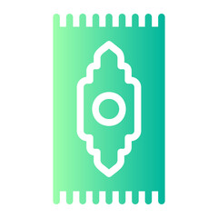 prayer mat gradient icon