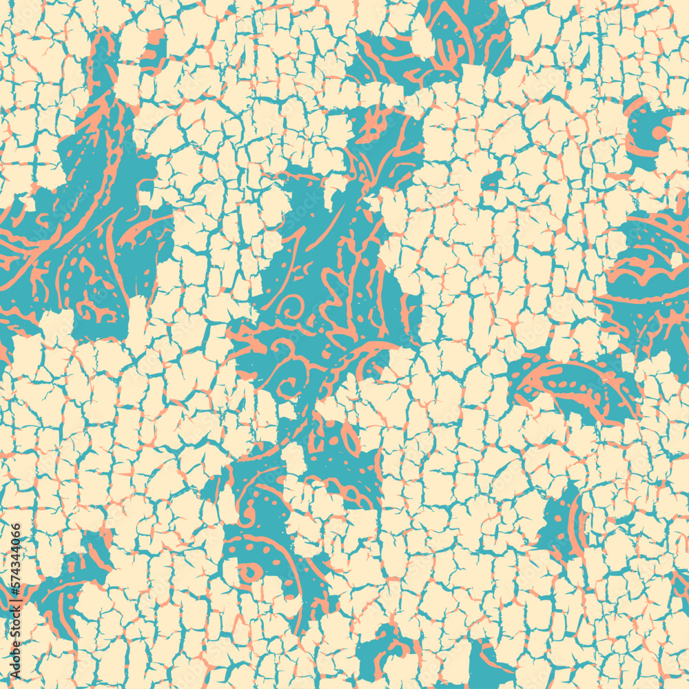 Aufkleber seamless grunge abstract square pattern. paint grunge cracks.