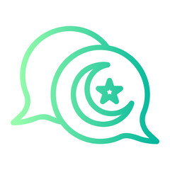 conversation gradient icon