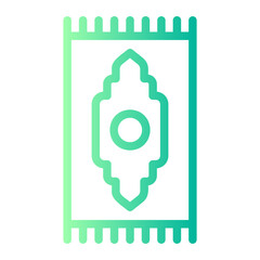 prayer mat gradient icon