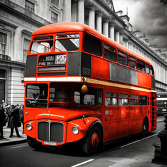red double decker bus