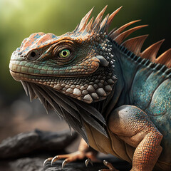 Obraz premium close up of a iguana