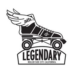 skateboard illustration and type for print