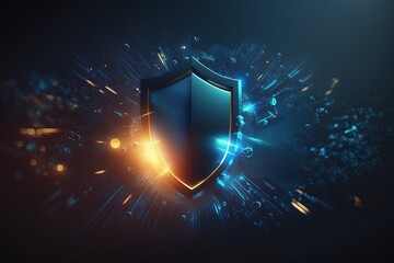 Data protection and cyber security on internet server network with secure login to protect privacy from attack. Generative AI