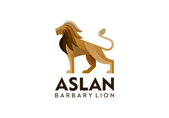 Lion logo with modern style