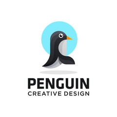 Penguin logo, best quality, photo wallpaper, poster, sticker.