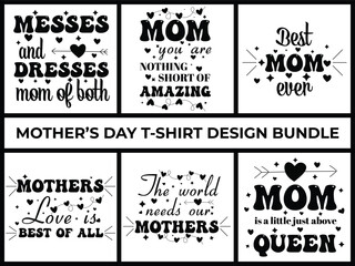 Mothers Day T-shirt Design Bundle