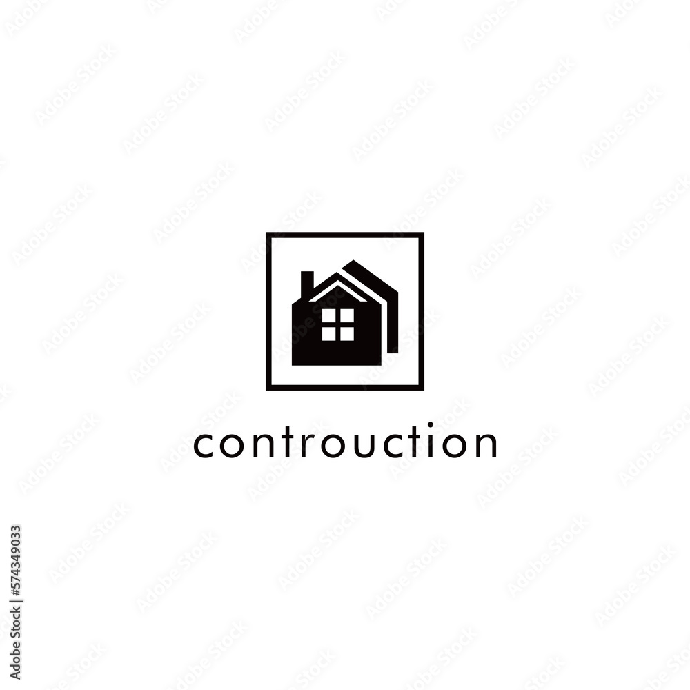 Poster logo design vector for contruction service and architecture