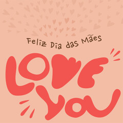 Cartão de feliz dia das mães