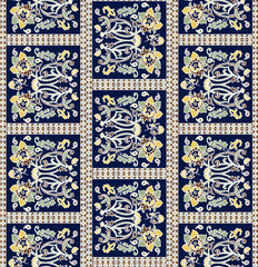 Textile and digital seamless pattern design 