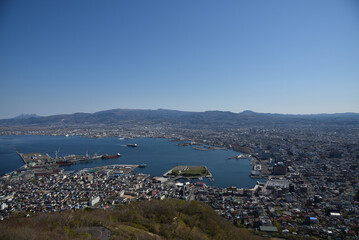 Scenic view of Hakodate, Hokkaido