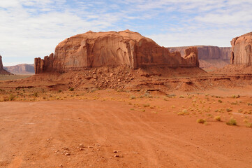Fototapeta na wymiar Desolate Monument Valley Arizona USA Navajo Nation