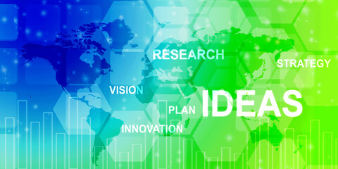 2D Digital Abstract Business Networking background