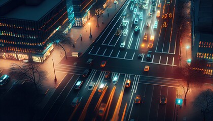 The green and clean city of the future. Smart city concept. Background for marketing or blog. Generative AI