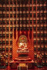 Buddha statue in a temple in Singapore