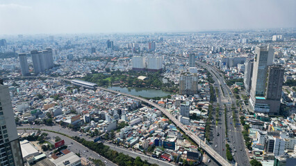 Landmark81-Saigon-Vietnam 
Ho Chi Minh City at Light and Dark-
Drone Shots-Sky shots- Sky pictures