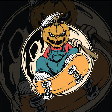 halloween ghost vector design over sketch