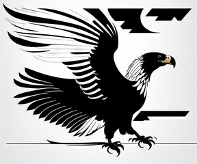 Logotype head of a eagle