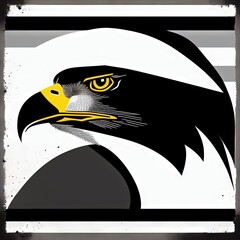 Logotype head of a eagle