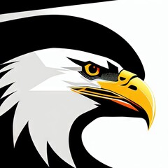 Logotype head of a eagle